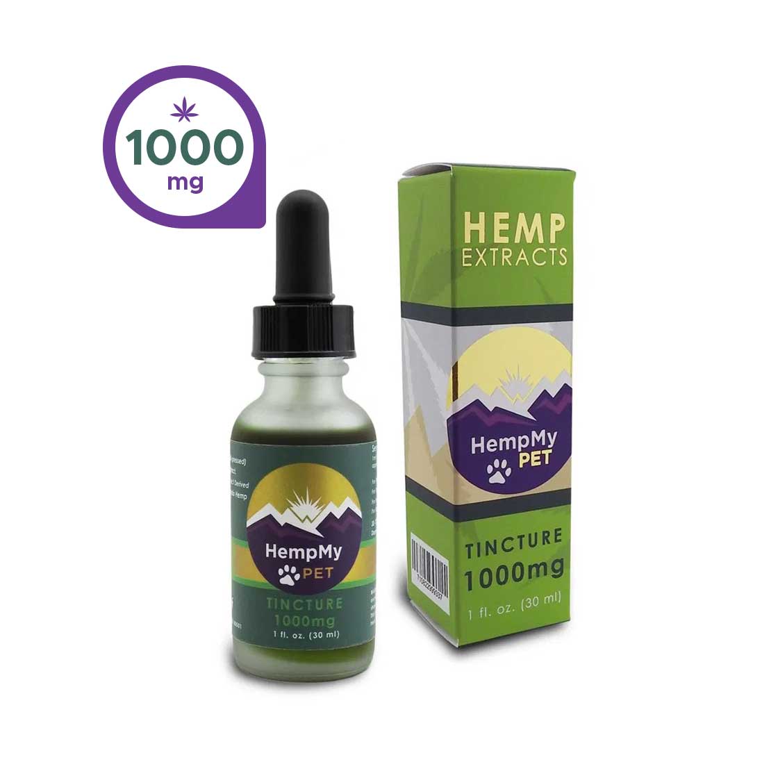 1000mg Full Spectrum (1 fl. oz. bottle) infused in Hemp Seed Oil